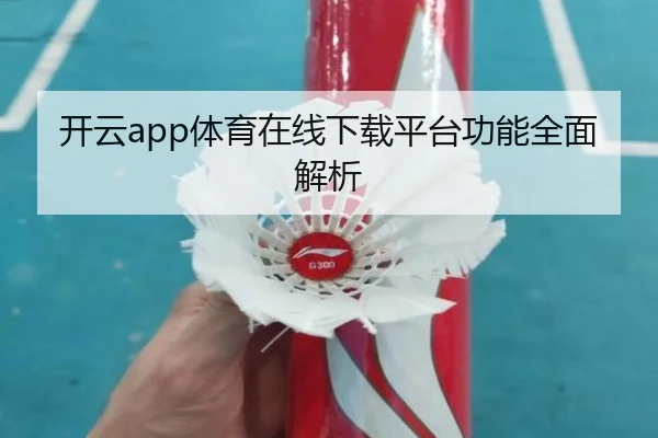 开云app体育在线下载平台功能全面解析